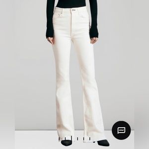 Rag & Bone Casey High Rise Flare jeans in Ecru - size 25